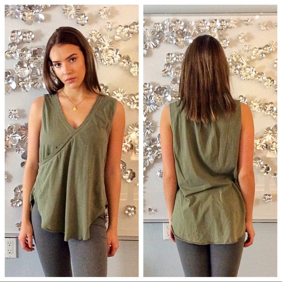 Free People olive top size XS - Picture 2 of 2